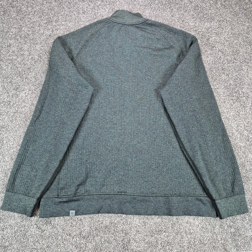 Lululemon Engineered Warmth Half Zip Pullover Mens Large Green Wool Blend